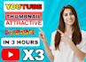 do the best youtube thumbnails in 3 hours