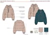 design trendy varsity and quilted jacket and tech pack