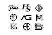 design modern monogram and initial letter business logo
