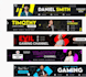 design an appealing youtube banner, facebook cover