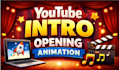 create professional youtube intro and opening title animation