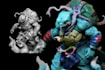 sculpt chibi 3d model for 3d printing and rendering