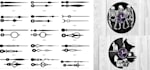 117 clock panel drawings 2d vector dxf cdr format designs