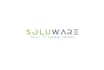 create modern computer, software and technology logo with express delivery