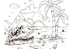 chill art beach and mountain
