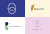 do modern business logo design with free brand guidelines