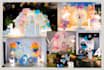 design custom birthday theme, backdrop, welcome board teach you how to do
