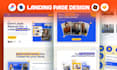 design landing page, and homepage on figma