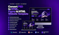 convert PSD to HTML, figma to HTML website template