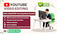 do professional video editing for youtube, tik tok and instagram