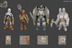 3d character model, rig, light and render