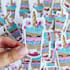 create beautiful, custom sticker design with illustration