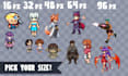 create a pixel art character sprite