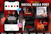 design 60 social media posts, social media post design