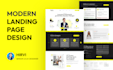 do clean professional web landing page UI UX design figma