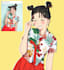 draw portrait illustration cute girl in the anime style from your photo