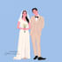 draw cute potrait, wedding, or family potrait in my  style