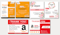 design professional amazon thank you card,package insert,product insert