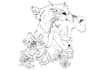 draw artistic hand drawn vector line art illustration
