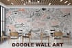 design creative wall art, decal, mural and doodles