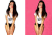 remove  background from images 40 image in a day