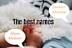 create or suggest unique baby names for your bundle of joy