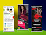 design a creative roll up banner, pull up banner