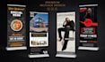 design a professional roll up banner, pull up banner, and retractable banner