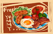 create best quality food and beverage illustrations