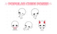draw a super cute and sparkly custom chibi