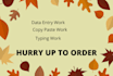 do fastest data entry in one day  and internet research