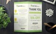 design amazon thank you card, product insert, package insert