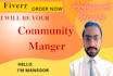 be telegram community manager for your projects