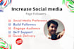 increase social media page followers