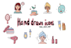 create custom hand drawn icons, doodle