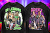 design a vintage 90s bootleg rap tshirt