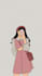 do flat fashion or portrait illustration