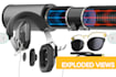 3d exploded view, sliced, xray, structure components, infographics, layer render