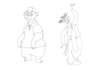 draw an animate line art in 1 day