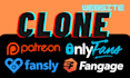create onlyfans website with subscription , tip , payperview and live streaming