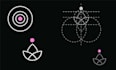 design a minimalist geometric golden ratio logo