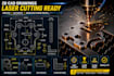 create 2d cad drawings for manufacturing, laser and cnc cutting