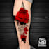 create professional trash polka tattoo design