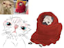 make cute and ugly illustration for pet