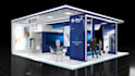design 3d trade show booth, exhibition stand, stall, kiosk