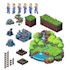 create isometric pixel art tilesets, props and objects
