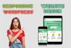 design wordpress website and responsive website