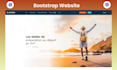 develop static HTML CSS bootstrap tailwind responsive website