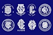 design initial monogram logo for clothing brand