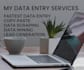 do fastest data entry, web scraping in one day at low price